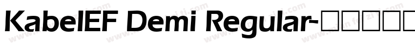 KabelEF Demi Regular字体转换